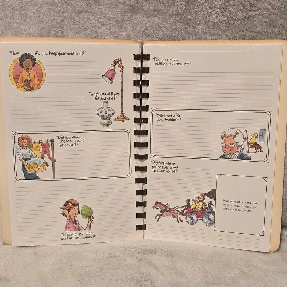 Vintage 1981 Grandmas Story Keepsake Memory Album Journal The Hot Z Company USA